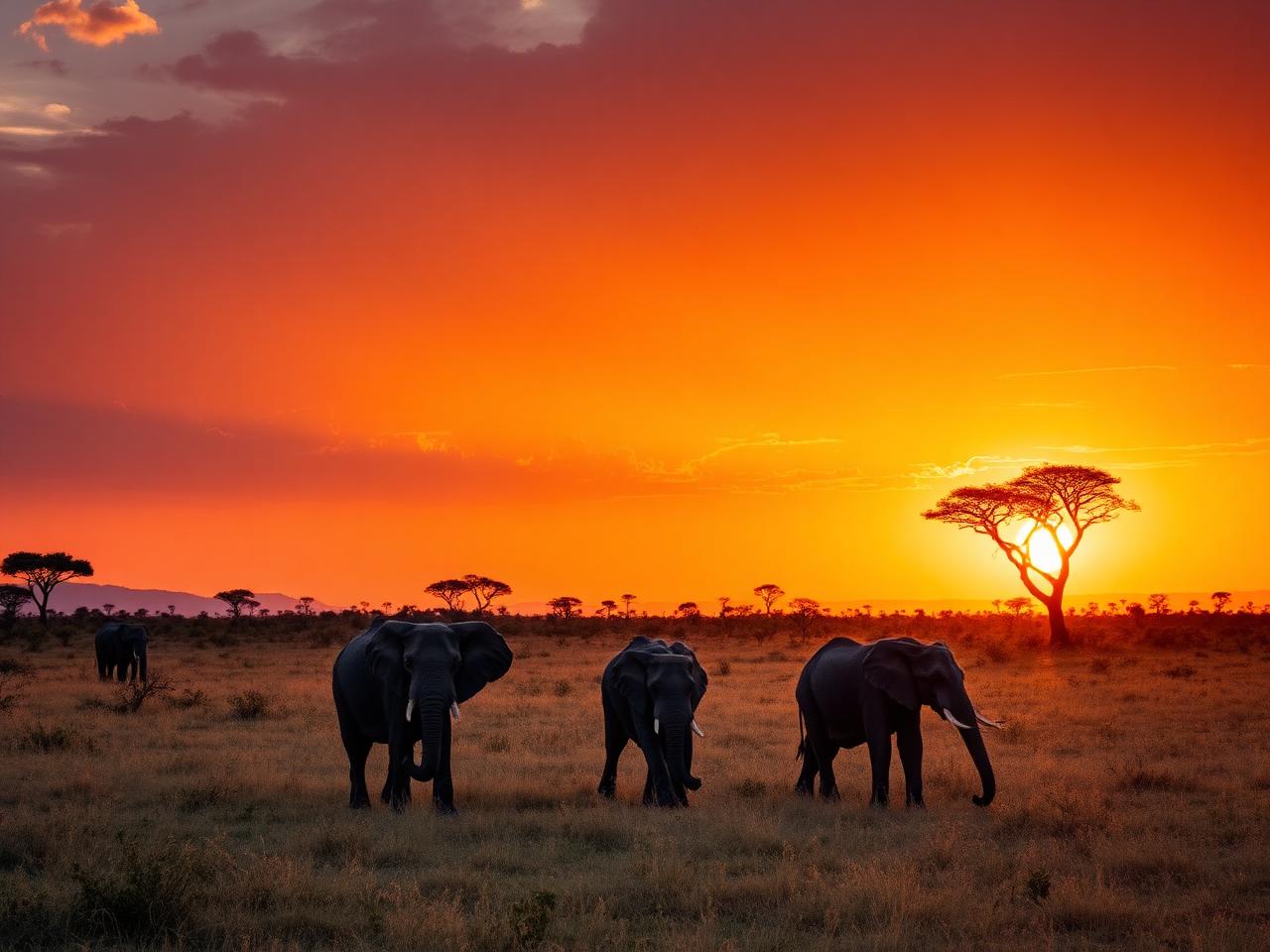 Serengeti sunset